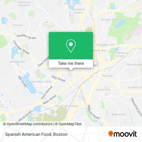 Spanish American Food map