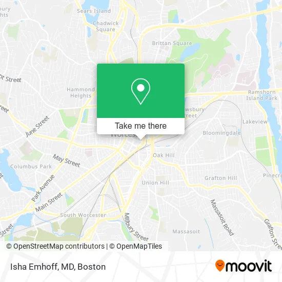 Isha Emhoff, MD map