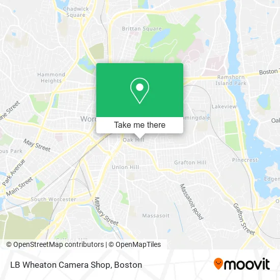 LB Wheaton Camera Shop map