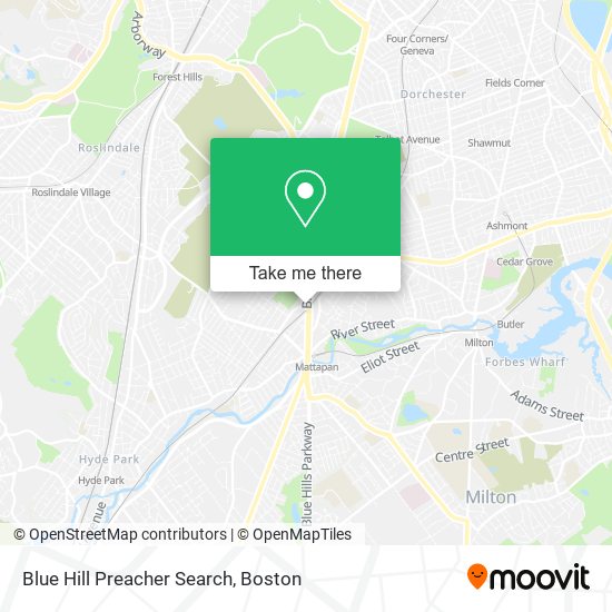 Mapa de Blue Hill Preacher Search