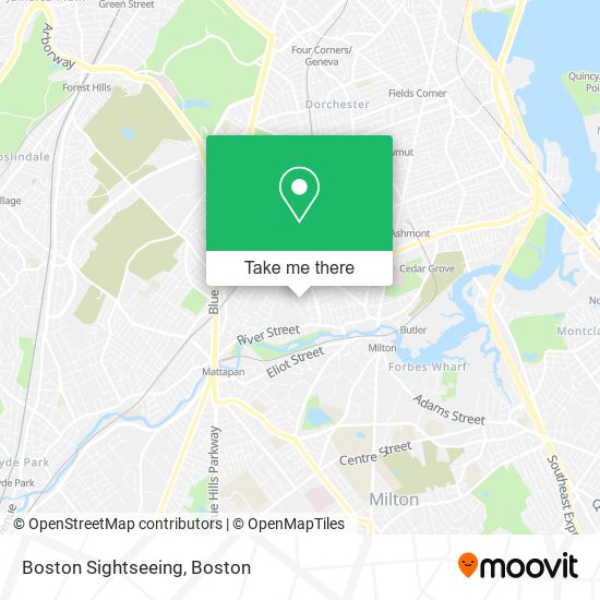 Boston Sightseeing map