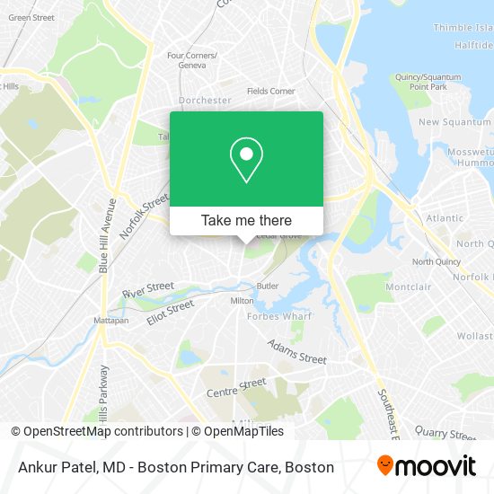 Ankur Patel, MD - Boston Primary Care map