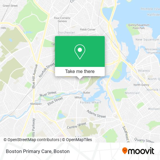 Boston Primary Care map