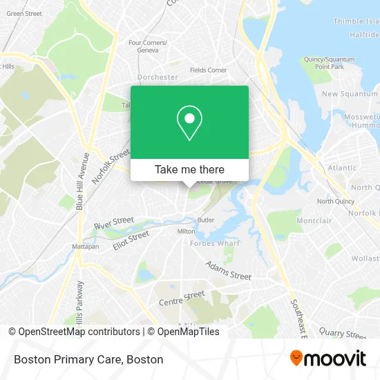 Boston Primary Care map