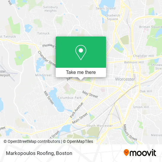 Markopoulos Roofing map