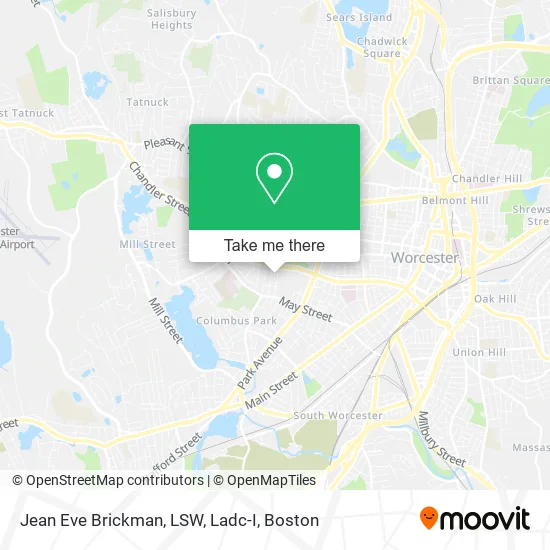 Jean Eve Brickman, LSW, Ladc-I map