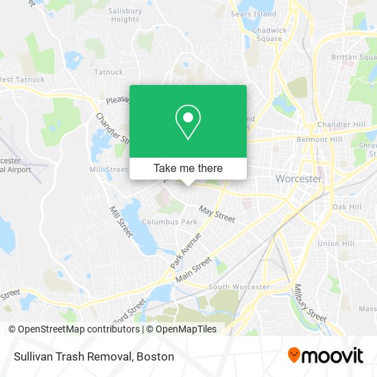Sullivan Trash Removal map