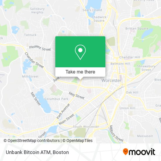 Unbank Bitcoin ATM map