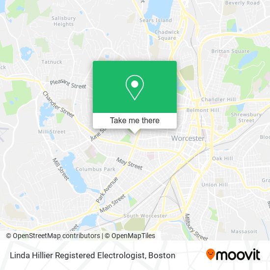 Linda Hillier Registered Electrologist map