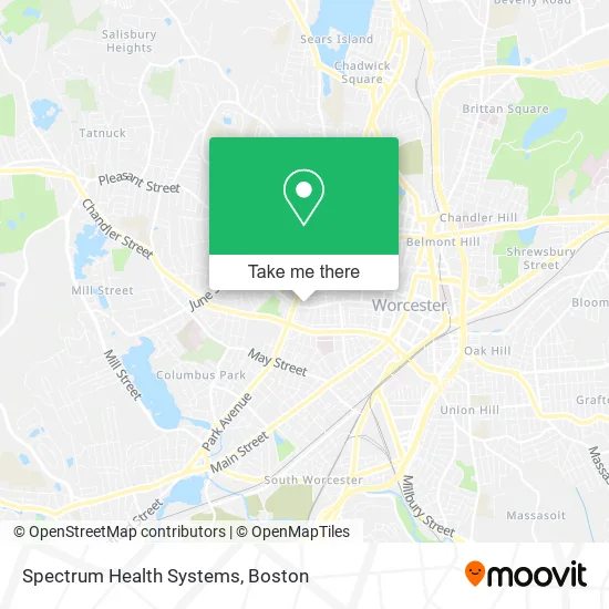 Spectrum Health Systems map