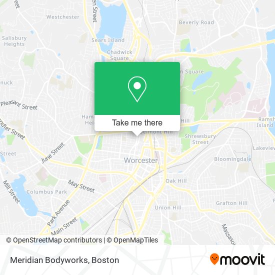 Meridian Bodyworks map