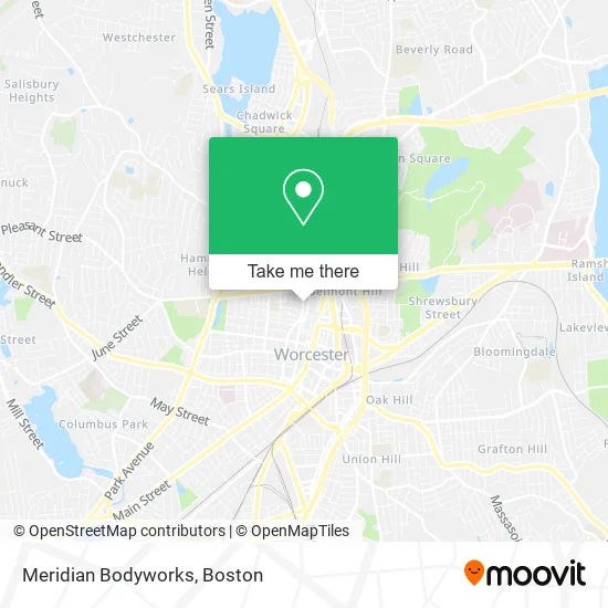 Meridian Bodyworks map