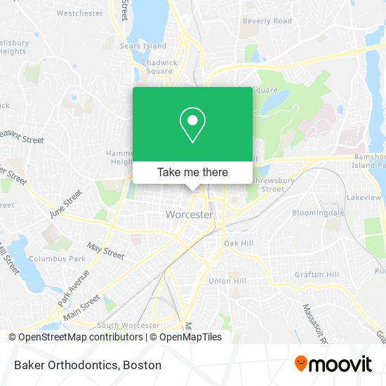 Baker Orthodontics map