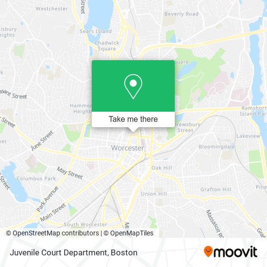 Juvenile Court Department map