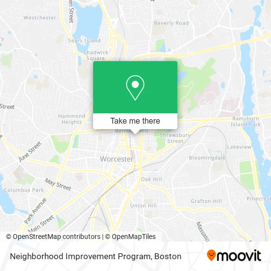 Neighborhood Improvement Program map