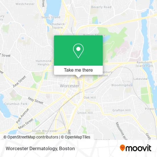 Worcester Dermatology map
