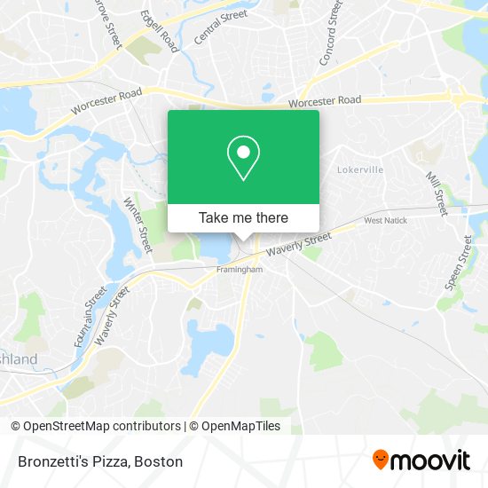 Bronzetti's Pizza map