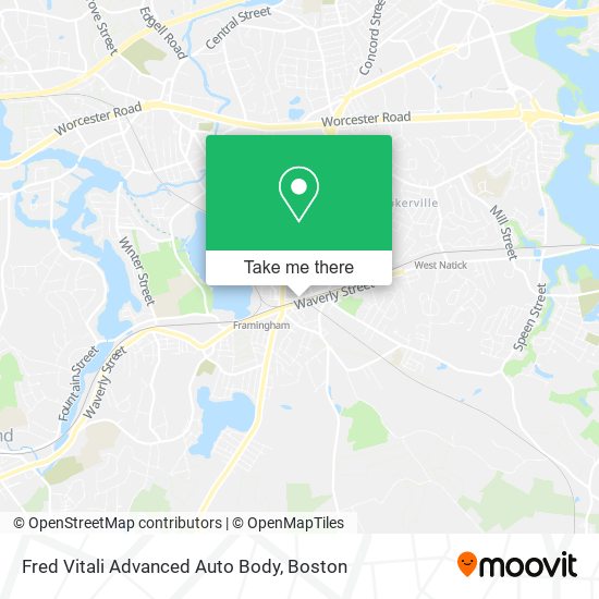 Mapa de Fred Vitali Advanced Auto Body