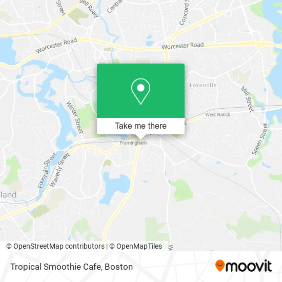 Tropical Smoothie Cafe map