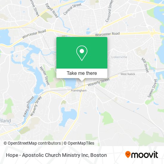 Mapa de Hope - Apostolic Church Ministry Inc