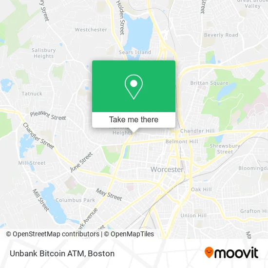 Unbank Bitcoin ATM map