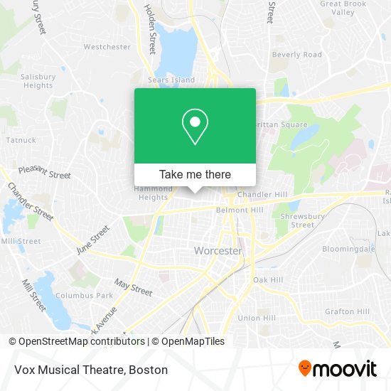 Mapa de Vox Musical Theatre