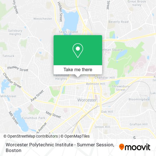Mapa de Worcester Polytechnic Institute - Summer Session