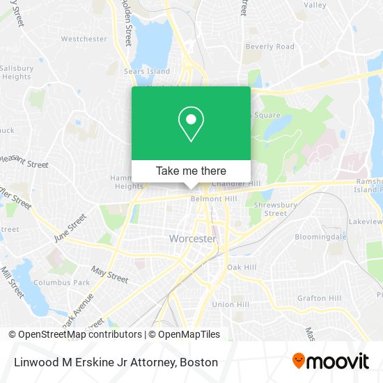 Linwood M Erskine Jr Attorney map