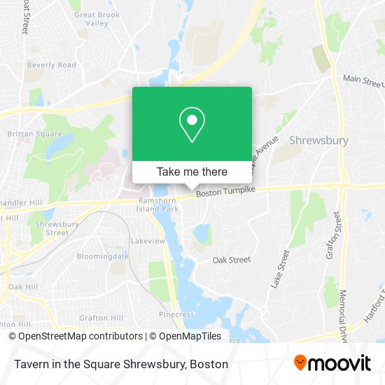 Tavern in the Square Shrewsbury map