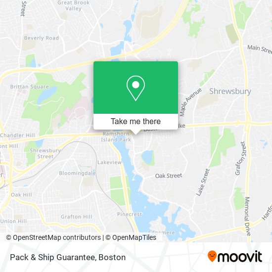 Mapa de Pack & Ship Guarantee