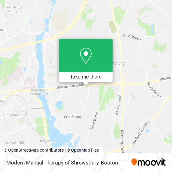 Mapa de Modern Manual Therapy of Shrewsbury