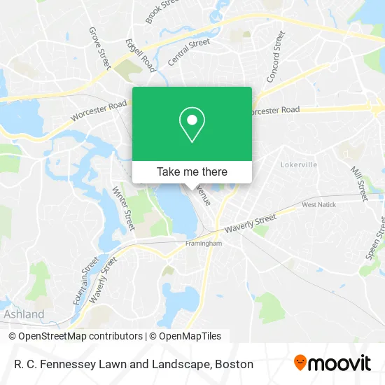 R. C. Fennessey Lawn and Landscape map