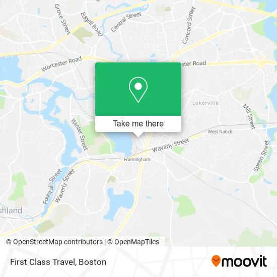 First Class Travel map