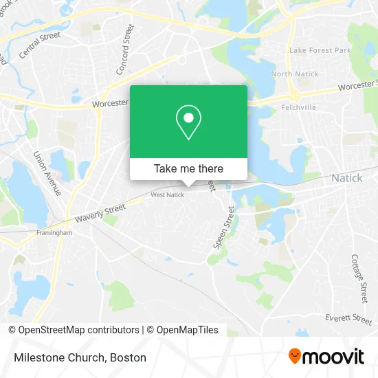Milestone Church map