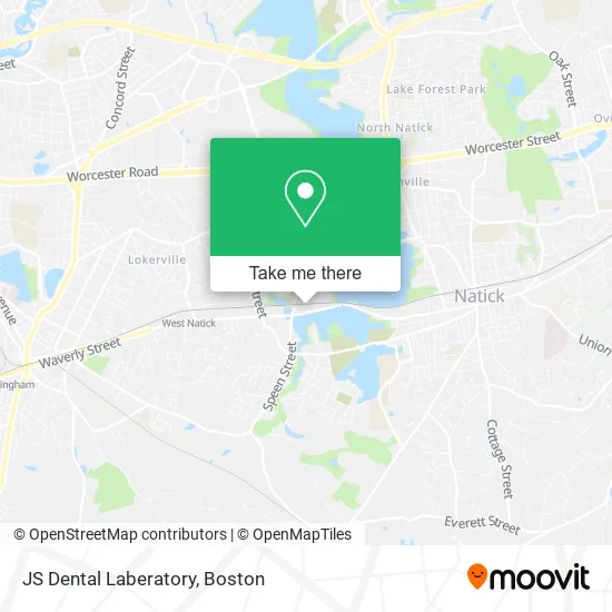 JS Dental Laberatory map