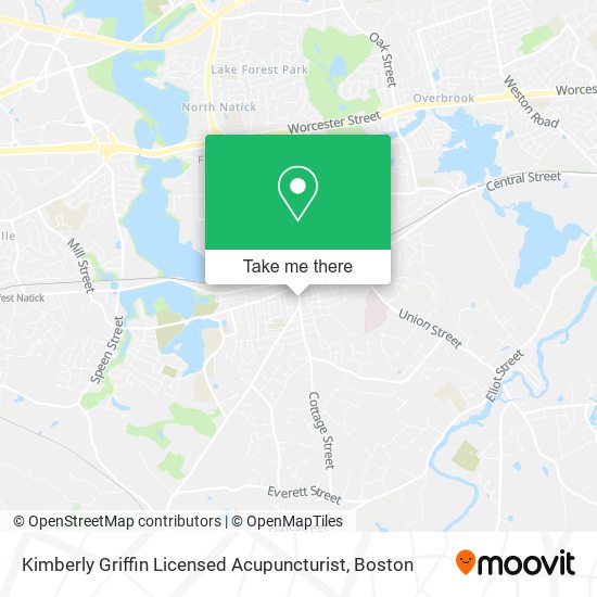 Mapa de Kimberly Griffin Licensed Acupuncturist