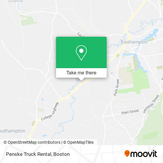 Penske Truck Rental map