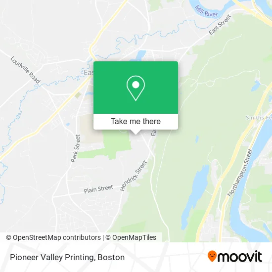 Pioneer Valley Printing map