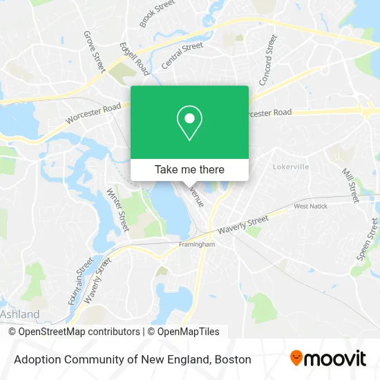 Adoption Community of New England map