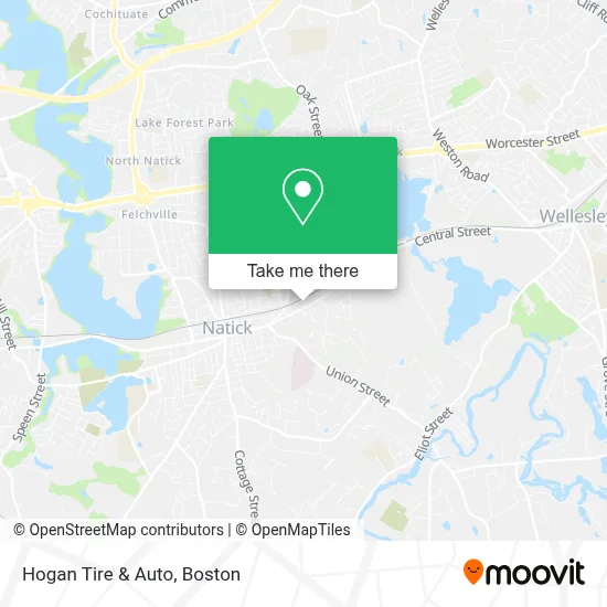 Hogan Tire & Auto map