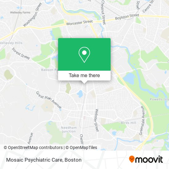 Mosaic Psychiatric Care map