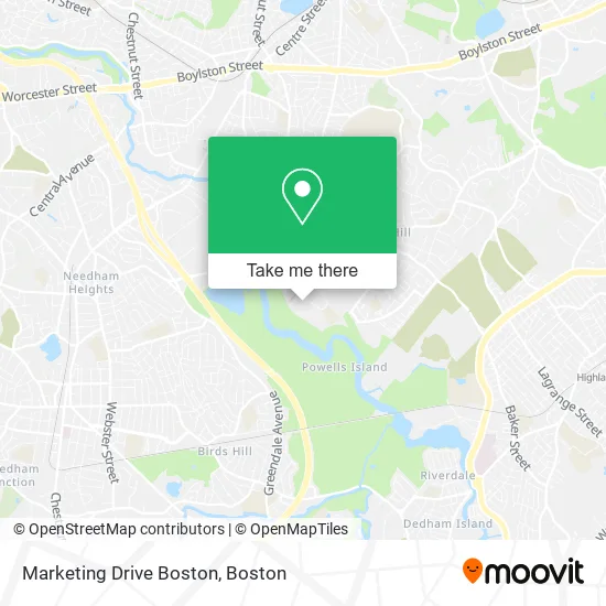 Marketing Drive Boston map