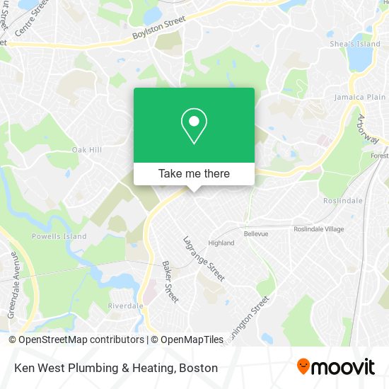 Mapa de Ken West Plumbing & Heating