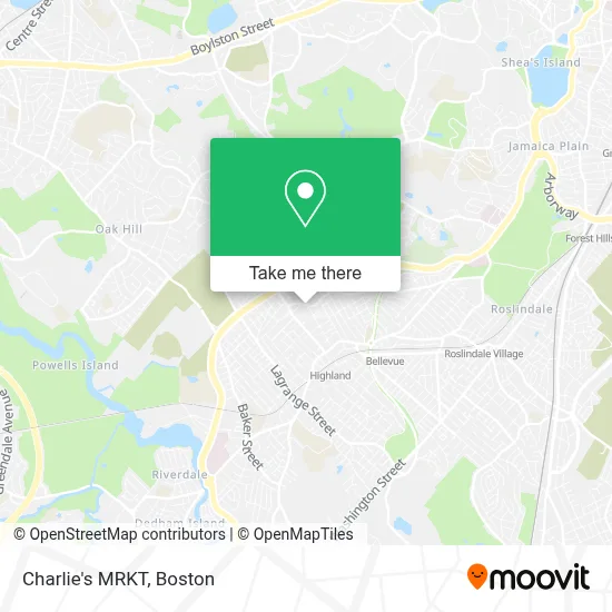 Charlie's MRKT map