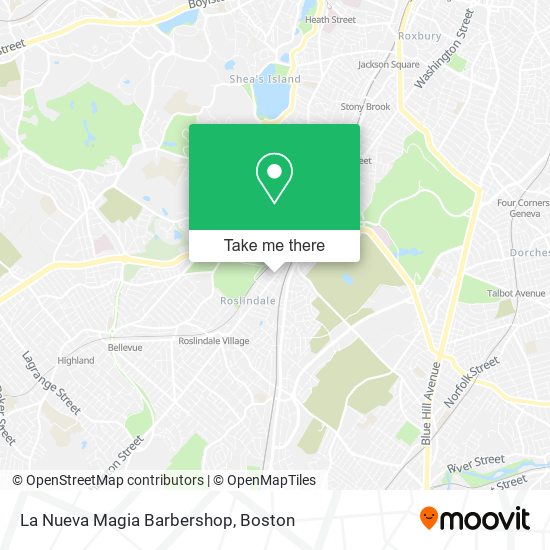 La Nueva Magia Barbershop map