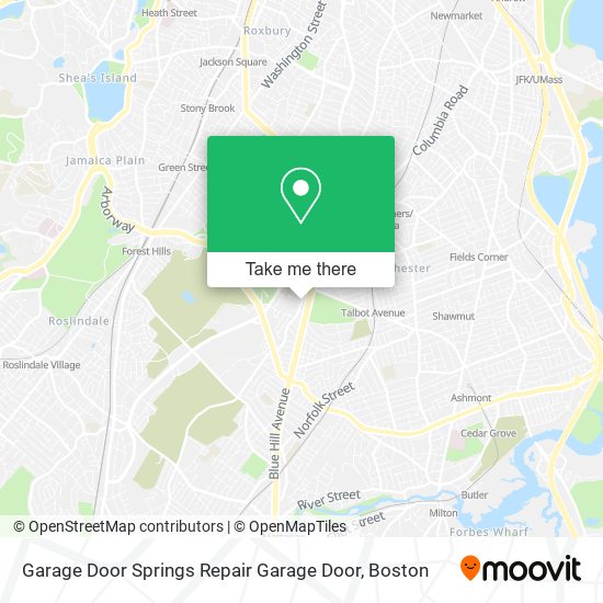 Mapa de Garage Door Springs Repair Garage Door