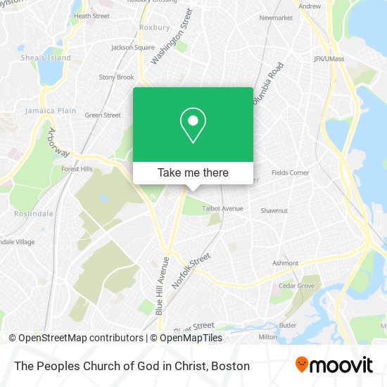 Mapa de The Peoples Church of God in Christ