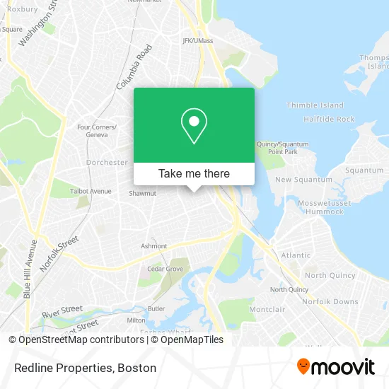 Redline Properties map