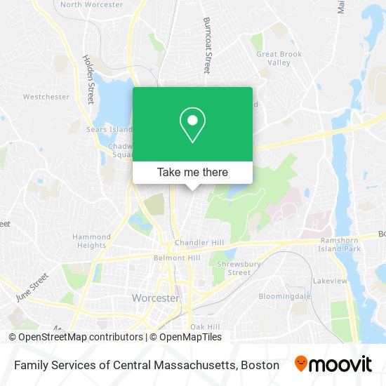 Mapa de Family Services of Central Massachusetts