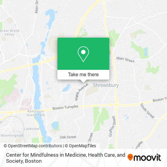 Center for Mindfulness in Medicine, Health Care, and Society map